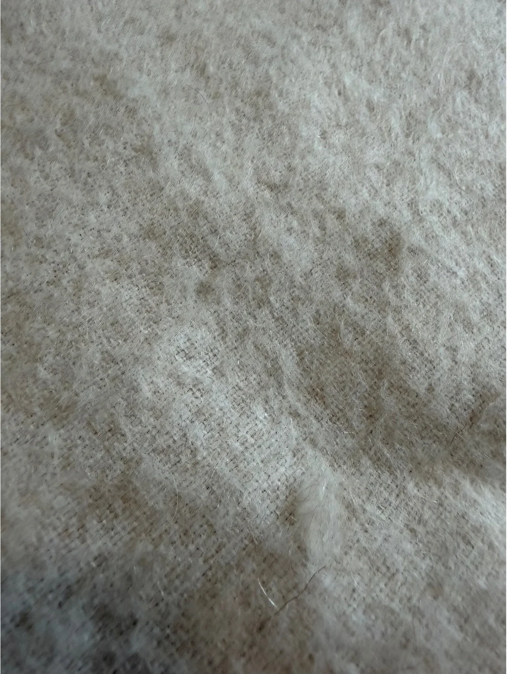 Capchatex Cream Alpaca Fringe Scarf Made in Peru